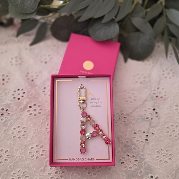 Pink and Gold Handbag Charm - Picture 3 of 4